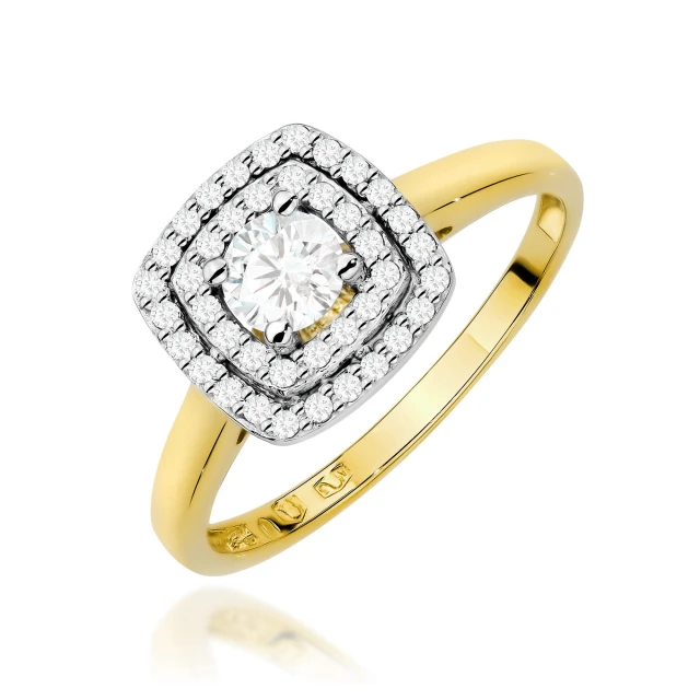 copy of Gold Ring 585 mit Diamant Diamant Diamant 0.10ct