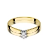 Złoty pierścionek z diamentem EY-222 0,04ct