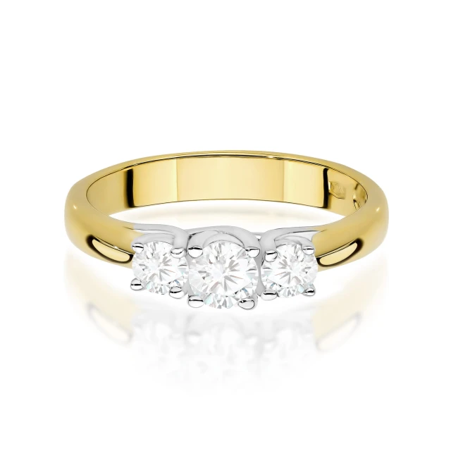 copy of Gold Ring 585 mit Diamant Diamant Diamant 0.10ct