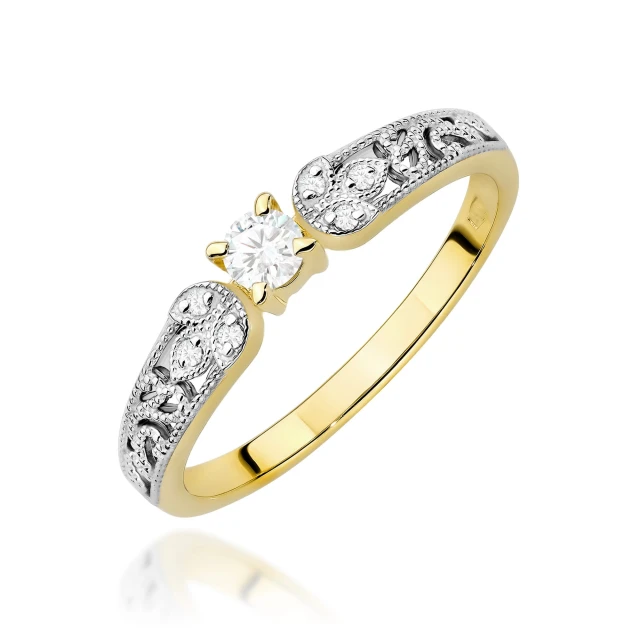 copy of Gold Ring 585 mit Diamant Diamant Diamant 0.10ct