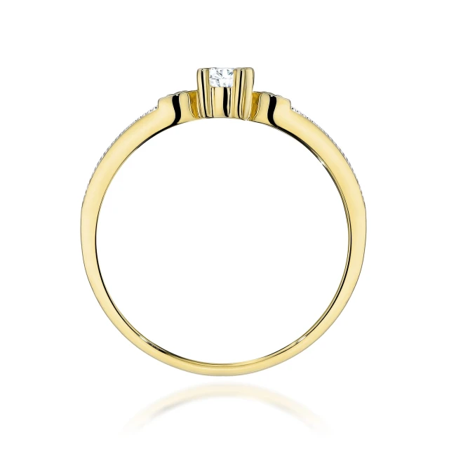 copy of Gold Ring 585 mit Diamant Diamant Diamant 0.10ct