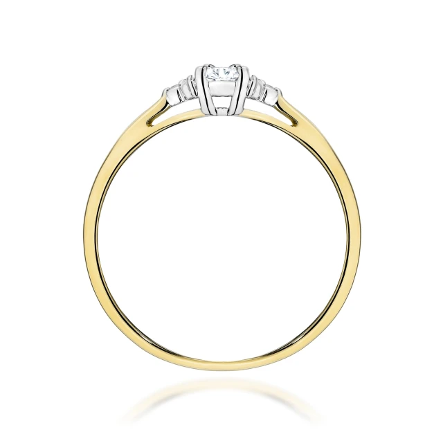 copy of Gold Ring 585 mit Diamant Diamant Diamant 0.10ct