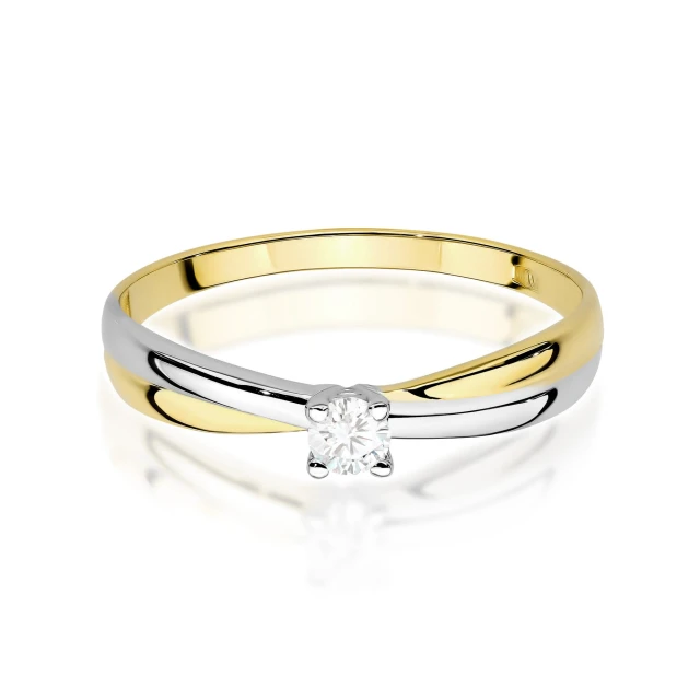 copy of Gold Ring 585 mit Diamant Diamant Diamant 0.10ct