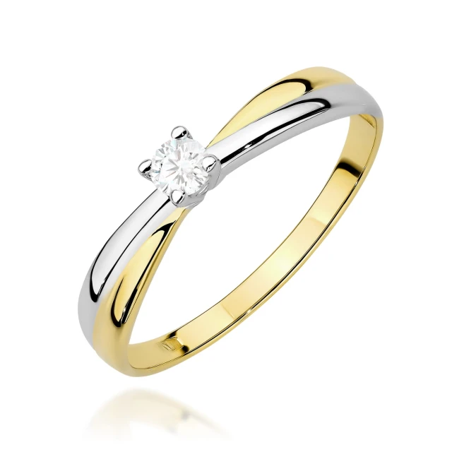 copy of Gold Ring 585 mit Diamant Diamant Diamant 0.10ct