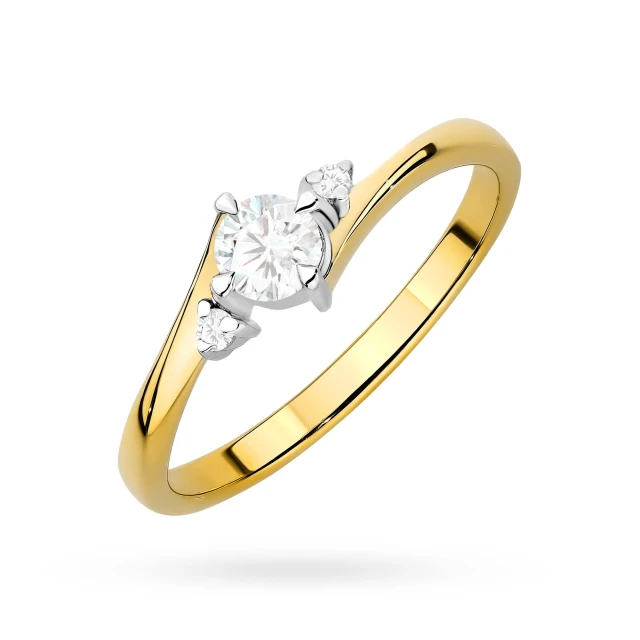 copy of Gold Ring 585 mit Diamant Diamant Diamant 0.10ct