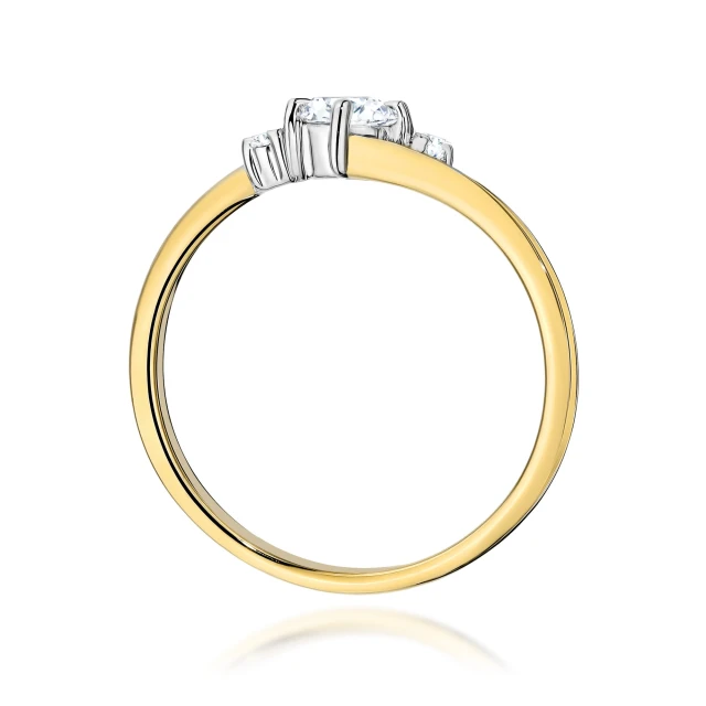 copy of Gold Ring 585 mit Diamant Diamant Diamant 0.10ct