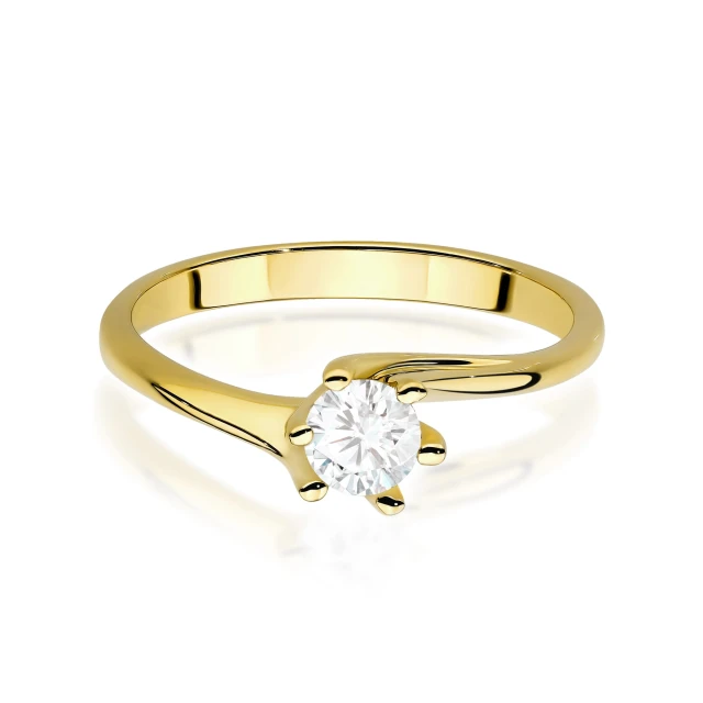 Gold Ring 585 mit Diamant Diamant Diamant 0.10ct