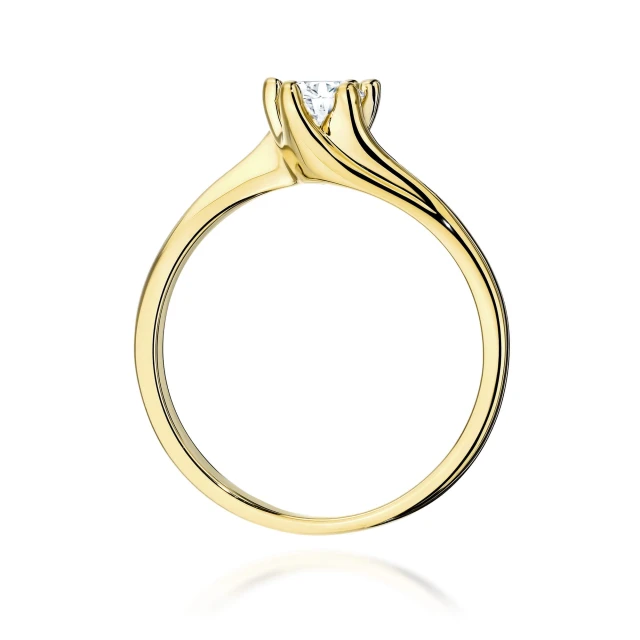 Gold Ring 585 mit Diamant Diamant Diamant 0.10ct