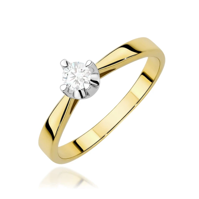 copy of Gold Ring 585 mit Diamant Diamant Diamant 0.10ct