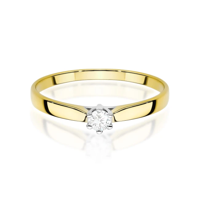 copy of Gold Ring 585 mit Diamant Diamant Diamant 0.10ct