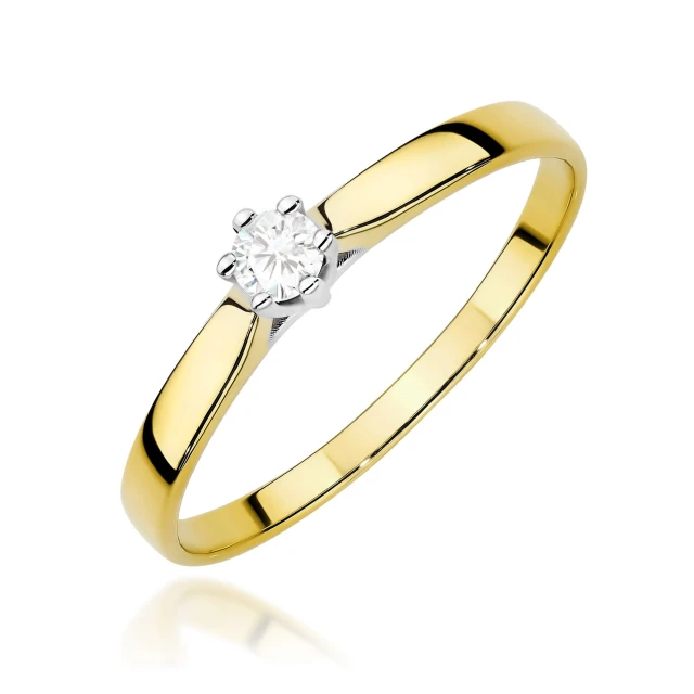 copy of Gold Ring 585 mit Diamant Diamant Diamant 0.10ct