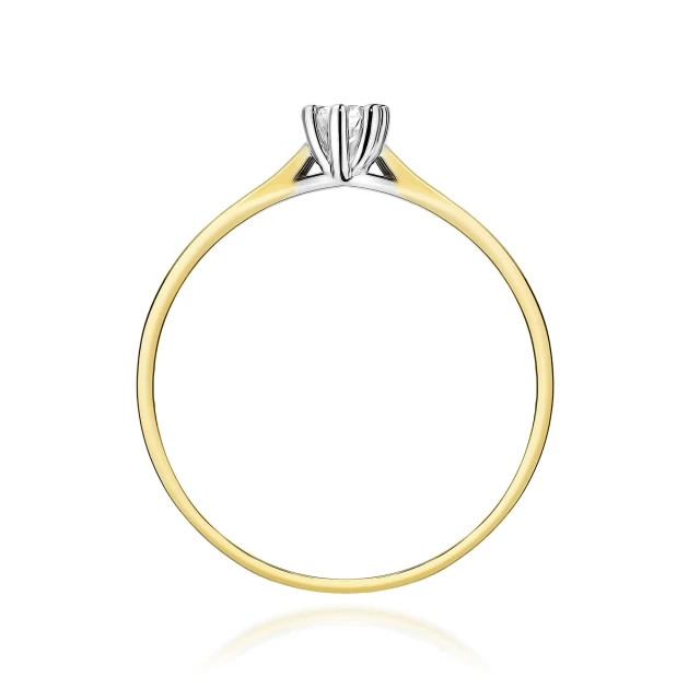 copy of Gold Ring 585 mit Diamant Diamant Diamant 0.10ct