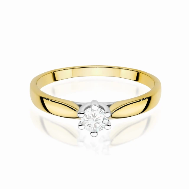 copy of Gold Ring 585 mit Diamant Diamant Diamant 0.10ct