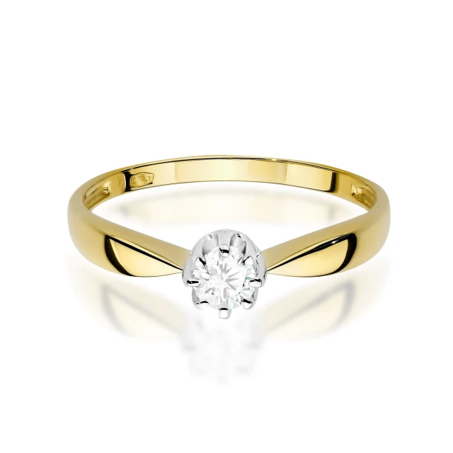 copy of Gold Ring 585 mit Diamant Diamant Diamant 0.10ct