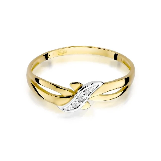 Gold Diamant Ring EY-193 0.02ct