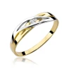 Gold Ring 585 mit Diamant Diamant Diamant 0.05ct