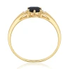 Gold Ring Zirconie Nur ein Smaragd | ergold