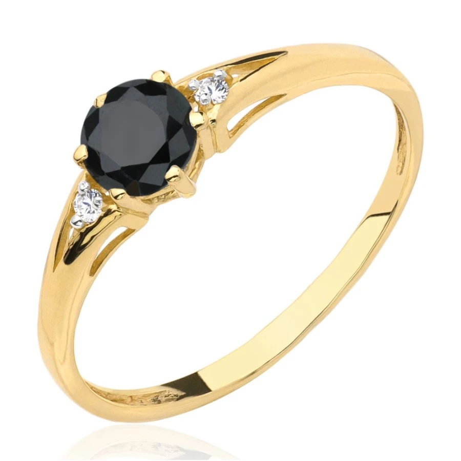 Gold Ring Zirconie Nur ein Smaragd | ergold