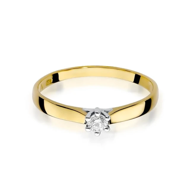 Gold Ring 585 mit Diamant Diamant Diamant 0.08ct