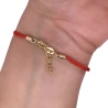 Vergoldetes Armband Red String Two HEARTS SBZ25 | ergold