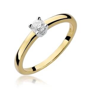 Złoty pierścionek z diamentem EY-292 0,20ct