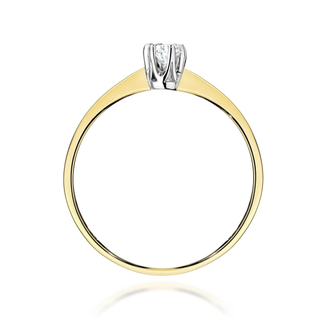 copy of Gold Ring 585 mit Diamant Diamant Diamant 0.10ct