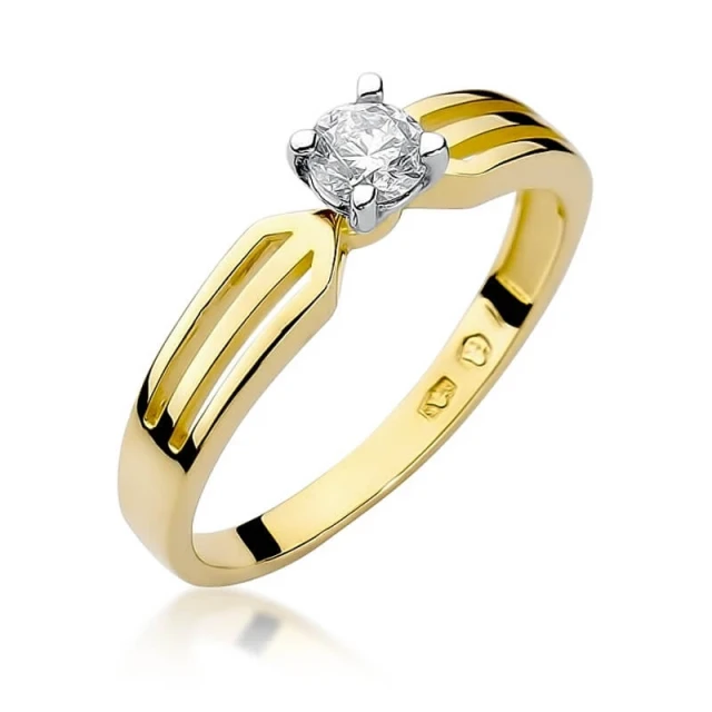 Gold Ring 585 mit Diamant Diamant Diamant 0.30ct