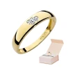 Gold Ring 585 mit Diamant Diamant Diamant 0.02ct