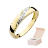 Gold Ring 585 mit Diamant Diamant Diamant 0.02ct