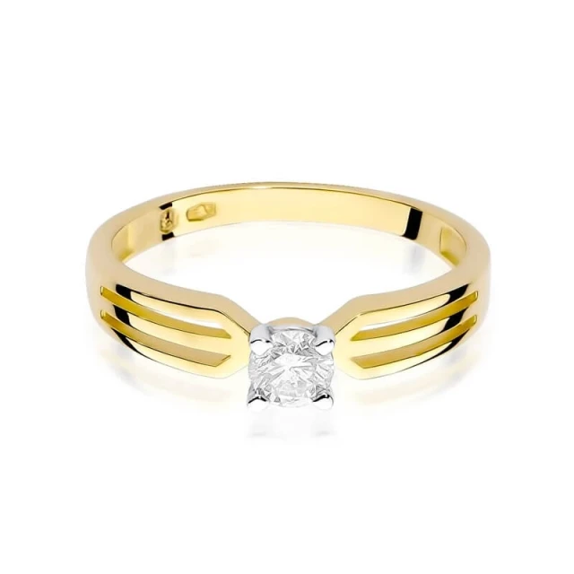 Gold Ring 585 mit Diamant Diamant Diamant 0.30ct