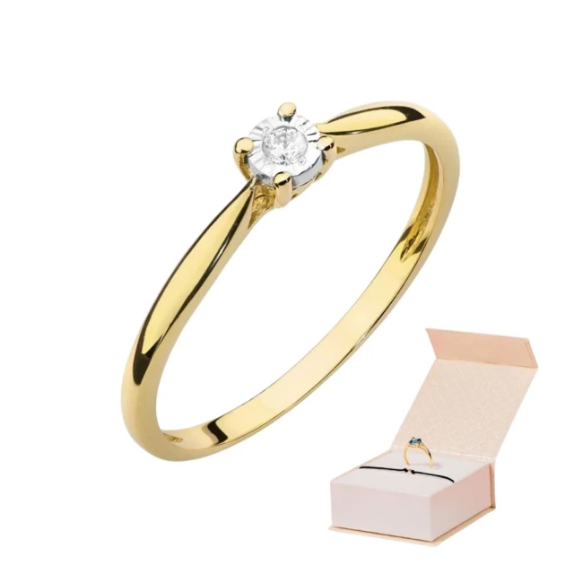 copy of Gold Ring 585 mit Diamant Diamant Diamant 0.10ct