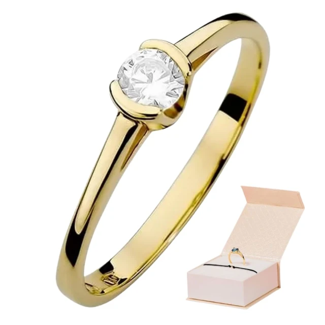 Gold Ring 585 mit Diamant Diamant Diamant 0.23ct