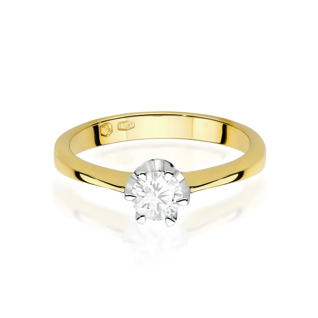 copy of Gold Ring 585 mit Diamant Diamant Diamant 0.10ct