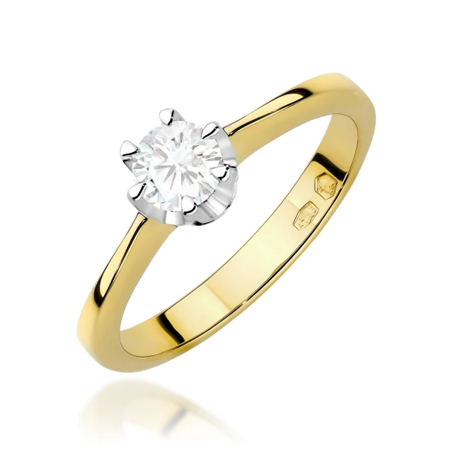 copy of Gold Ring 585 mit Diamant Diamant Diamant 0.10ct