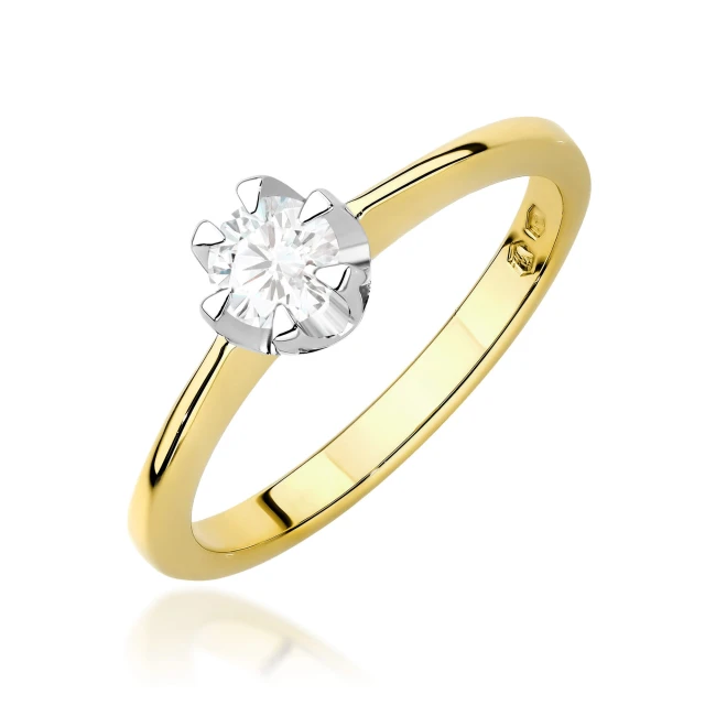 copy of Gold Ring 585 mit Diamant Diamant Diamant 0.10ct