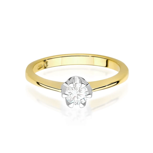 copy of Gold Ring 585 mit Diamant Diamant Diamant 0.10ct