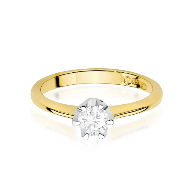 copy of Gold Ring 585 mit Diamant Diamant Diamant 0.10ct