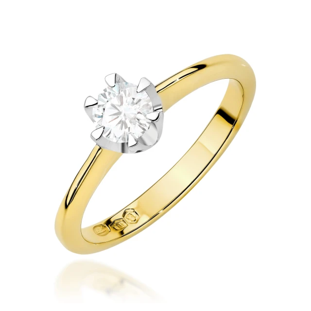 copy of Gold Ring 585 mit Diamant Diamant Diamant 0.10ct