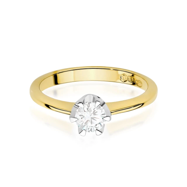 copy of Gold Ring 585 mit Diamant Diamant Diamant 0.10ct