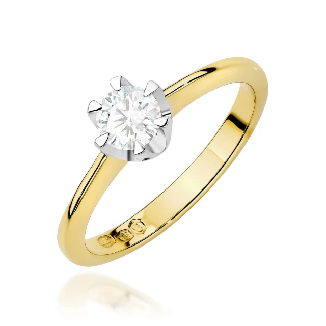 copy of Gold Ring 585 mit Diamant Diamant Diamant 0.10ct