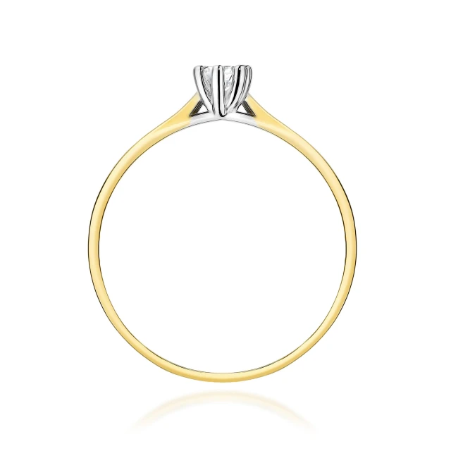 copy of Gold Ring 585 mit Diamant Diamant Diamant 0.10ct