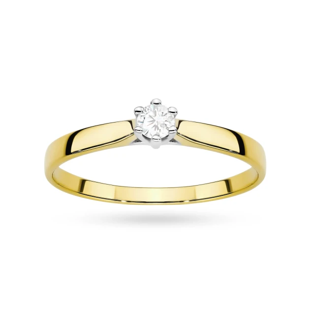 copy of Gold Ring 585 mit Diamant Diamant Diamant 0.10ct