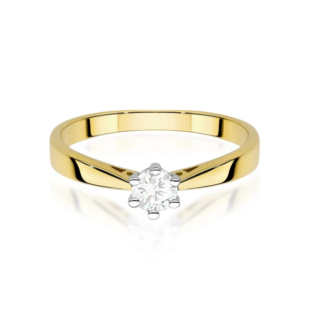 copy of Gold Ring 585 mit Diamant Diamant Diamant 0.10ct