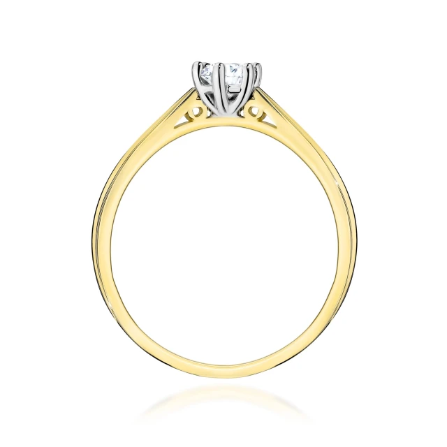 copy of Gold Ring 585 mit Diamant Diamant Diamant 0.10ct