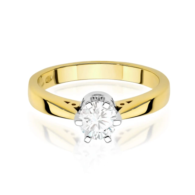 copy of Gold Ring 585 mit Diamant Diamant Diamant 0.10ct