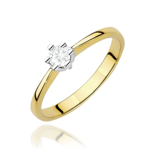 Gold Diamant Ring EY-45 0.10ct | ergold