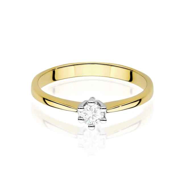 copy of Gold Ring 585 mit Diamant Diamant Diamant 0.10ct