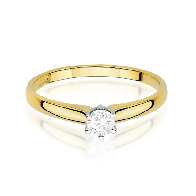 copy of Gold Ring 585 mit Diamant Diamant Diamant 0.10ct