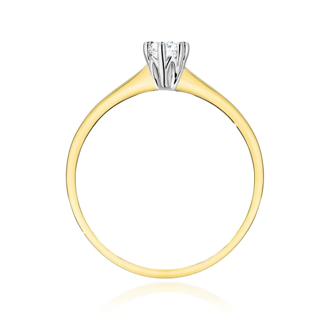 copy of Gold Ring 585 mit Diamant Diamant Diamant 0.10ct