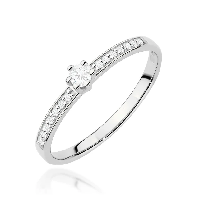 copy of Gold Ring 585 mit Diamant Diamant Diamant 0.10ct